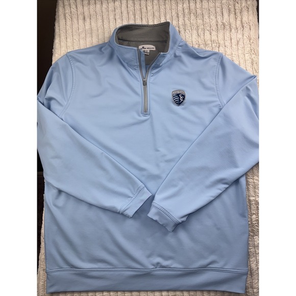 Peter Millar Other - Peter Millar Crown Sport 1/4 Zip Performance Golf Pullover Blue MLS Sporting KC